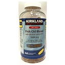 Kirkland 签名 100% 野生鱼油 与野生阿拉斯加沙门油 180 EPA 120 DHA 1000mg - 360 Enteric Softgels