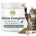 宠物有机物(Hollistic Pet Orlines) 完整 - 8 Oz - 多维他命和对猫的亲生粉 - 自然猫食品和消化支持
