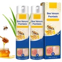 2 PCS PsoriaHeal Bee Venom Psoriasis治疗喷雾器,Psorias Relief喷雾器,Bee Venom Psoriasis喷雾器,纯天然蜜蜂 Venom修复喷雾器,Bee Venom for all Skin类型