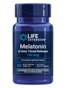生命延伸 Melatonin 6小时时间释放,750 mcg, Gentle睡眠支持扩展-释放公式, 健康循环韵律, 细胞防御, Gluten-Free, 非GMO, 蔬菜, 60 片