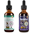 积极的肾上腺素+NoctuRest - 支持肾上腺素健康+睡眠液体交付更好的吸收 - Rhodiola, Hops, Holy Basil, Melatonin, Ashwagandha & More!.