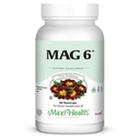 镁 B6 Mag 6 甘化镁与维生素 B6 促进健康的骨矿化,支持神经和肌肉功能,能源代谢 - 非GMO, Vegan, Gluten Free, Kosher 60 Capsules