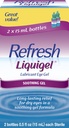 刷新 Liquigel 润滑剂 Eye Gel, 2瓶 0.5 Fl Oz (15mL) 每一个Sterile (30mL)