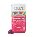 OLLY 超强产前多维生素软胶,支持健康生长,脑发育,铁,叶酸,DHA,维生素C,E,30天供给-60计数.