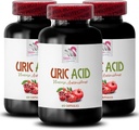 快速减少尿酸-URIC ACID- 自然减少尿酸, 女性的蓝莓药丸, 红莓提取剂, 男性的蓝莓补充剂, 石榴汁, 石榴补充剂 3Bot 180Cap