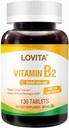 洛维塔维生素B2(Riboflavin)100mg,定时发布,8小时持续,支持代谢和神经健康,130 Vegan 板块