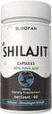 Shilajit Capsules 500mg → 20% 提取粉末 → 纯化灰尘 + 高度集中 → 非 GMO, Gluten- Free → Premium Quality (60 counter (Pack of 1))