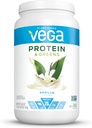 Vega蛋白和Greens Vanilla(25架,26.8 Ounce) - Vegan植物基蛋白粉状摇摆,Gluten自由,非乳品,非大豆,非转基因生物