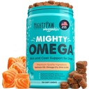 威猛的Paw Waggables威猛的Omega(美国男子,120名伯爵) Omega 3 Fish Oil Chew for Dogs. 沙门·弗拉沃尔·皮和煤增刊. 软嚼鱼油换狗-DHA & EPA,培根火焰