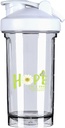 癌症意识花朵 18 Ounce Shaker 瓶子酒 混合剂 防渗漏 前置蛋白质 摇头丸 白色