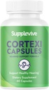 Cortexi 听力支持公式 - 环耳耳的耳丁尼图斯救济,Tinnitus 补充和听力维他命帮助安静噪音,安全自然,60个卡普尔(1)