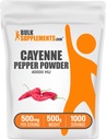 Bulk Assupports.com Cayenne Pepper 40000 HU Powder - Capsaicin Assupposes, Cayenne Pepper Powder - Gluten Free, 每架500mg, 500g (1.1磅) (Pack of 1)