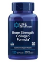 寿命延长 Bone 强度 Collagen 公式, 钙 烯烃 纤维化钙 维生素D3, 甘油酸镁, 硅, 硼, 无胶, 非GMO, 120 Capsules