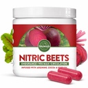 TruWild All Natural Beet Root Powder, Nitric Oxide Booster, 1000mg, Vegan 超级食品 Capsule 补充, Beetroot 提取支持整体健康,性能和Stamina, 30 服务