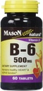 Mason Naturals Vitamin B-6 500 MG 片 - 60 ea