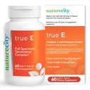 NatureCity True-E Full Spectrum Tocotrienols 维生素E & Natural Alpha Tocopherol 补充 → 可持续维生素E Tocotrienols 来自Evnol Suprabio → 非GMO 维生素E 复合体 → 60 软胶