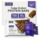 HMR Fudge Graham Protein Bar 支持重量维护的营养小吃 低卡路里甜点 10g of Protein QQ 24 Count