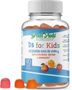 绿地营养(Hallal Vitamin D3 for Kids) – 1000 IU – 90 Gummys – 厨艺型Kids Vitamin D 补充支持骨骼和免疫系统 → 非GMO, Gelatin- Free, Gluten-Free
