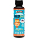 Barlean的Omega Pals眼科健康液体 Tangerine Flavored Omega 3 for Kids,鱼油补充剂,配以500毫克的EPA & DHA Plus Lutein & Zeaxanthin 维生素用于蓝光支持,8 oz