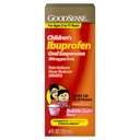 GoodSense Children's Ibuprofen 口服暂停,每5毫升100毫克,止痛剂和减烧剂,泡泡胶Flavor