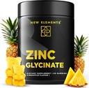 辛酸甘油(Zinc Glycint Gummys for addors) 辛酸甘油(Zinc Supplements 50mg) 辛酸甘油(Non-GMO) 辛酸甘油(Natural Pinepple Flavor) 由新元素支持免疫健康 辛酸甘油(Non-GMO-Gluten-Free)