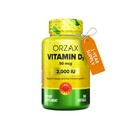 ORZAX 维生素D3 2000 iu(50 mcg) – 非GMO,Gluten Free,Sugar Free,奶制品 Free – 1年供应强健肌肉功能和免疫支持 – Mood 健康补充(360 Softgel)