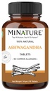 Ashwagandha平板电脑 - 90平板电脑, 1000 mg by mi Nature → 45天供应 100% 天然 Ashwagandha → Vegan → 来自印度