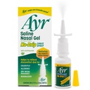 Ayr Saline Nasal Gel No-drip Sinus Spray with Soothing Aloe Vera, 0.75 Fl Oz喷雾瓶, (第1页)