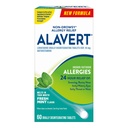Alavert Allergy 24小时救济、新鲜薄荷Flavor、 Orally 分解过敏药片、非醉酒类安非他明、Loratadine 10mg、60个计数