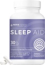NERVE RENEW 睡眠援助 - 改善睡眠的饮食补充 - 30 Capsules - 工作快速 - Gentle All-Natural Herbal and Vitamin Form with Melatonin, Magnesium, Zinc, 氨基酸, Herb 提取剂