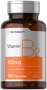 Horbäach维生素B2 100mg |180 Capsules | Riboflavin 补编 | Non-GMO & Gluten Free