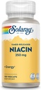 SOLARAY Niacin Time-Release 250mg, 维生素B3 → 皮肤健康,心脏和神经系统支持 → 100ct