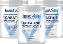核验的Creatine 单水合物 - 支持优化肌肉生长,增强性能 - 5000mg Creatine 单水合物 - BioPerine - 180 services - Unflavored - Vegan