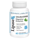 Gallbladder 公式、 Lipase、 Protease 和 Amylase 消化酶 减少布局 - 蔬菜公式, 60 Veg Capsules