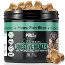 宠物主厨 Meow Bites: Premium Pro & Prebiotic 文摘 猫治疗 - 改进文摘 - 更好的丹色 Fortiflora 猫的亲生药物 - 停止猫呕吐所有年龄
