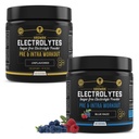 MMA 营养 HRDWRK 100 服务 Keto Electrolytes 水合无糖 - 电解石粉促进耐力和用电解石减少脂肪 补充 - 不味和蓝莓组