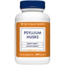 维生素商店 Psyllium Husks – Plantago Ovata Fiber 补充剂,支持规范性和健康胆固醇,每服840毫克-无胶囊(600卡普尔)