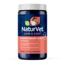 NaturVet Brewers Dried Yeast Formulaments 配以大蒜火焰加维生素配给狗和猫,粉末,美国制造,配以全球来源成份 1英镑
