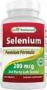 Best Naturals Selenium 200 mcg 补编, 240 计数