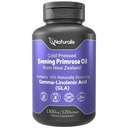 Naturalis Evening Primrose Oil (1300mg) 100%来自新西兰 | Non-GMO, Soy & Gluten Free, Zero filler | 120 软胶