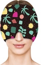 ZNÖCUETÖD Migraine Relief Cap Ice Head 冰包包装面罩,头痛 Relief Hat & Migraine Cold Cap 压缩治疗普菲眼睛,紧张,辛纳斯和压力缓解(L, Black)