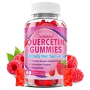 Quercetin Gummys 500mg for Kids & Adults,有机奎素补充剂 Bromelain Zinc Vitamin C和D3 支持抗氧化剂和免疫系统健康,Raspberry Flavor 60 Count