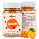 Quercetin 500mg Gummys for Kids – 配有 Bromelain,维生素C & D3, Stinging Nettle & Licorice, 季节平衡与身体防御, Vegan, 120 Gummys