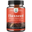 Flaxseed Oil 1000mg 软胶 - 用于心脏健康消化和脑部支持的高概率Flax Flaxed Oil Softegel - 冷压有机软胶 提供植物基 Omega 3 6 9