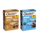 Quest营养迷你蛋白盒,巧克力片 Cookie Dough 和 Cookies & Cream, 高蛋白, 低卡布, Keto Friendly, 14 个数