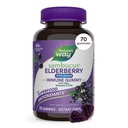 自然之道 Sambucus Zero糖 Immune Gummys, Daily Immune Supports *, Black Elderberry 提取,维生素C,维生素D3,锌,无糖,无糖,无糖,无糖,植物性甜菜,70 Gummys