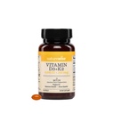 NatureWise Vegan Vitamin D3 + K2 与有机椰子MCT Oil - 天然D3 5000IU + 天然K2 100mcg - 高吸附骨支持 - 大豆 & Gluten Free - 美国制造 - 30 Softgels [30日供应]