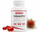 Astaxanthin 12 mg 软胶,来自Haematococus Pluvialis Microalgae的天然Astaxanthin,抗氧化剂支持皮肤和眼部健康,基于石油促进更好的吸收,60 软胶,30天供应