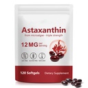 Astaxanthin 12mg, 120 Softgels, 4个月供应 | Astaxanthin 抗氧化剂补充剂 - 支持眼, Immune, 联合, 皮肤健康和内部循环, 容易吞咽, 非GMO