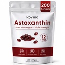 Rovina Astaxanthin 12 mg软胶,抗氧化剂补充剂,用于日常健康、免疫、眼皮支持、联合、内部循环、非GMO、Gluten Free - 200软胶(1)